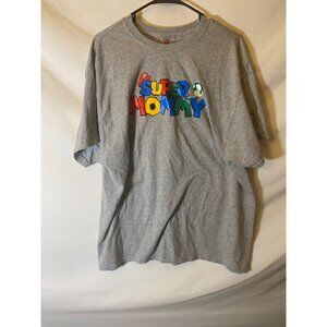 Super Mario Mommy TShirt shirt top blouse gray Womens Size XL short sleeve Cute